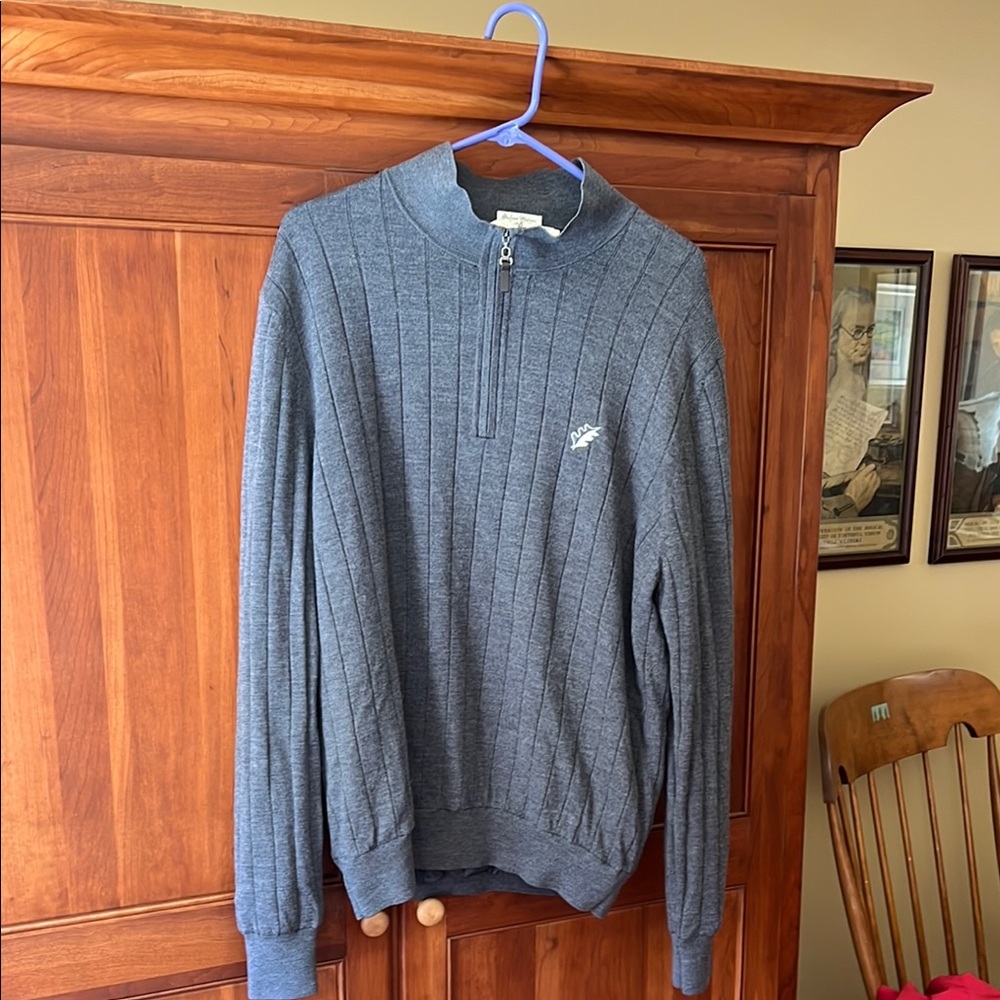 Fairway & Greene Gray Zip Up Sweater for Effortless Style
